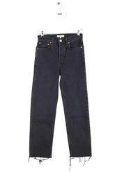 Jean droit RE/DONE Noir en Coton, taille XS - Seconde Main