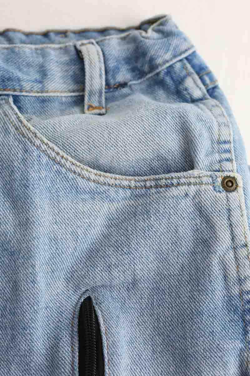 Jean droit Ruta Bleu en Coton