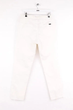 Jean droit Saint Laurent Blanc en Coton - élasthanne
