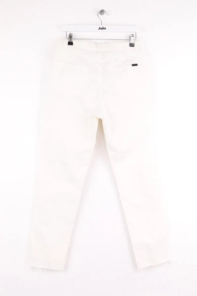 Jean droit Saint Laurent Blanc en Coton - élasthanne