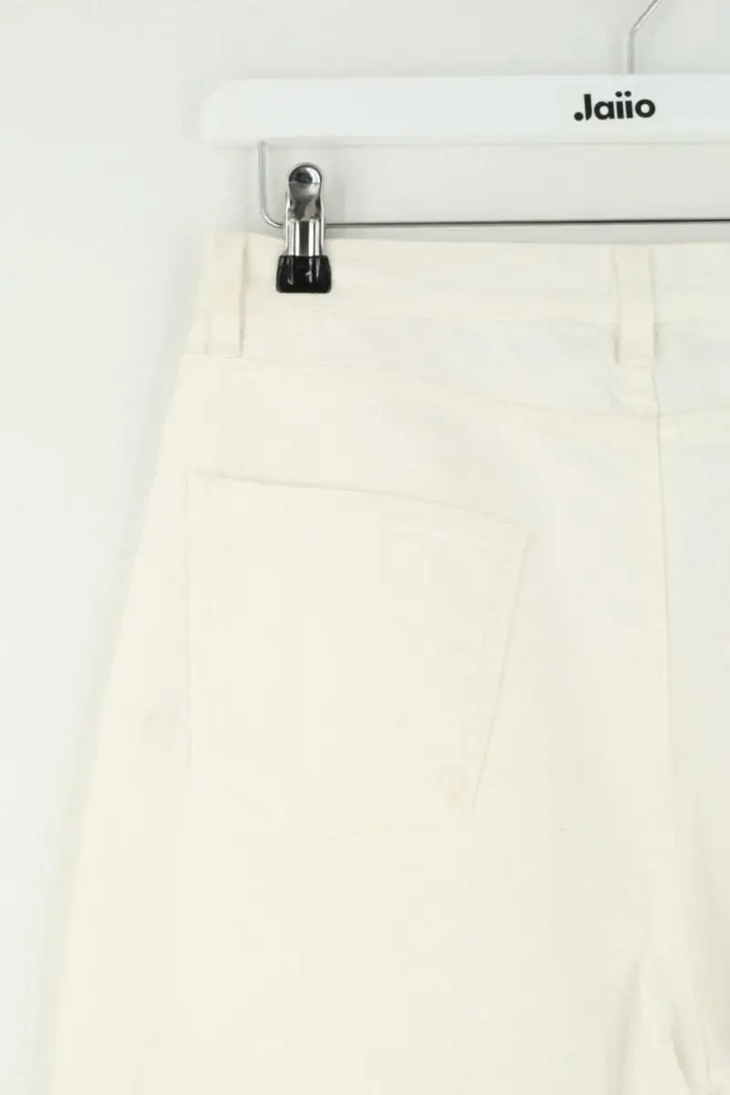 Jean droit Saint Laurent Blanc en Coton