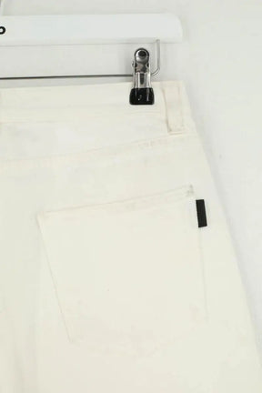 Jean droit Saint Laurent Blanc en Coton