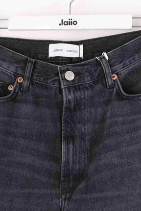 Jean droit Samsoe Samsoe Noir en Coton
