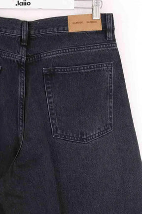 Jean droit Samsoe Samsoe Noir en Coton