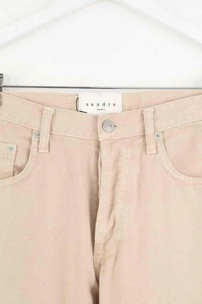 Jean droit Sandro Beige en Coton