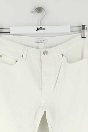 Jean droit Sandro Blanc en Coton