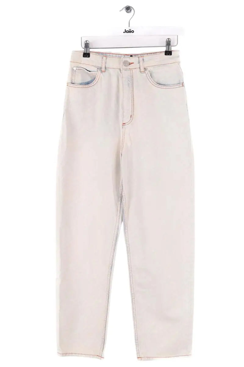 Jean droit Sandro Blanc en Coton, taille S - Seconde Main