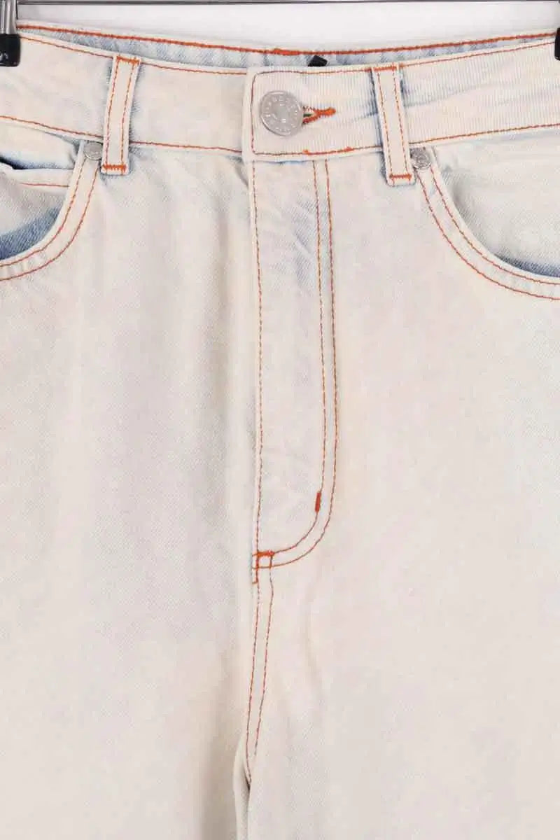 Jean droit Sandro Blanc en Coton