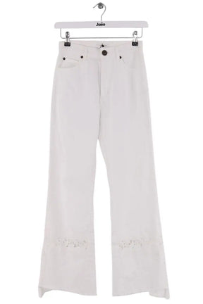 Jean droit Sandro Blanc en Coton, taille XS - Seconde Main