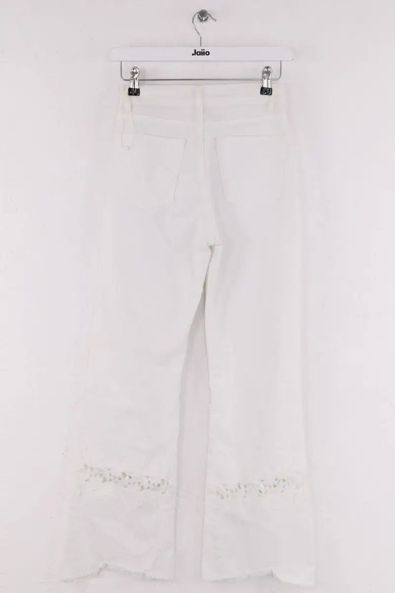 Jean droit Sandro Blanc en Coton