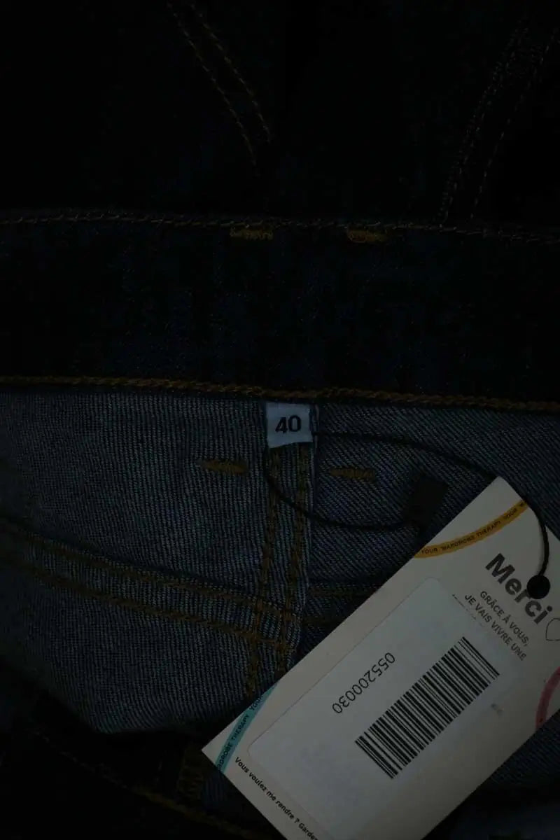 Jean droit Sandro Bleu en Coton