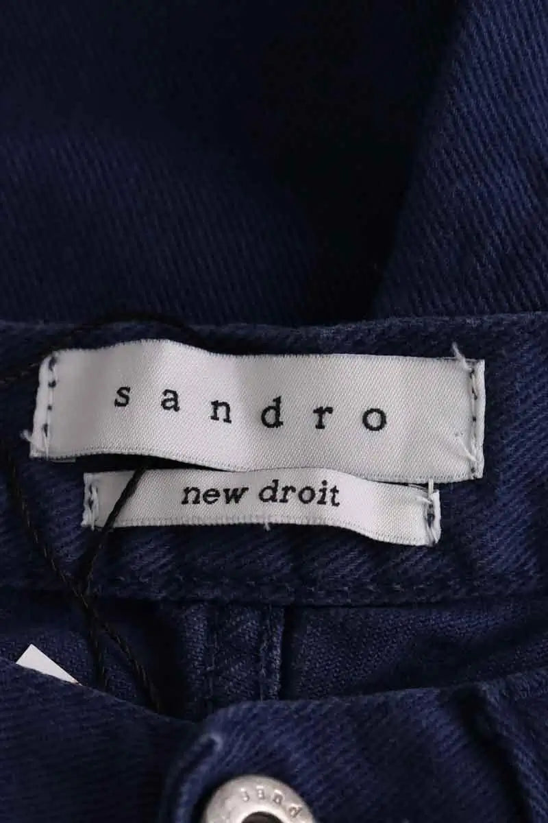 Jean droit Sandro Marine en Coton