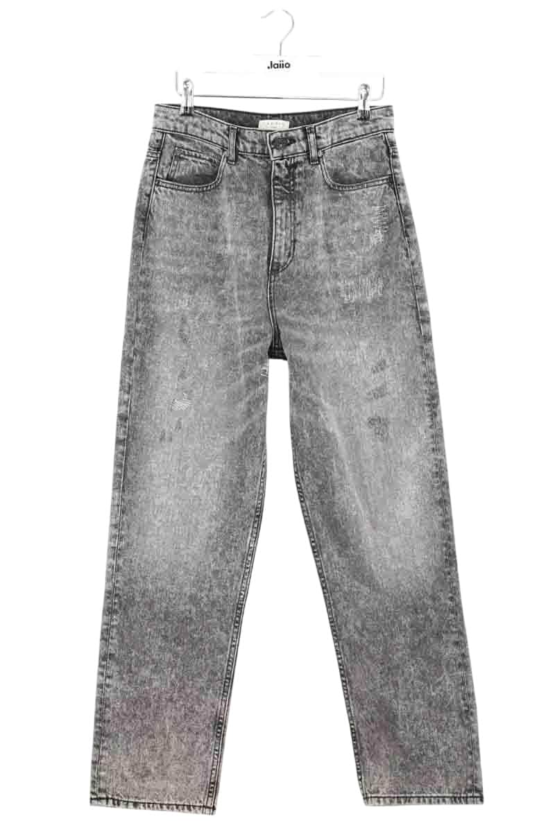 Jean droit Sandro Noir en Coton, taille L - Seconde Main