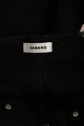 Jean droit Sandro Noir en Coton