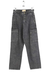 Jean droit Sessun Anthracite en Coton, taille XS - Seconde Main