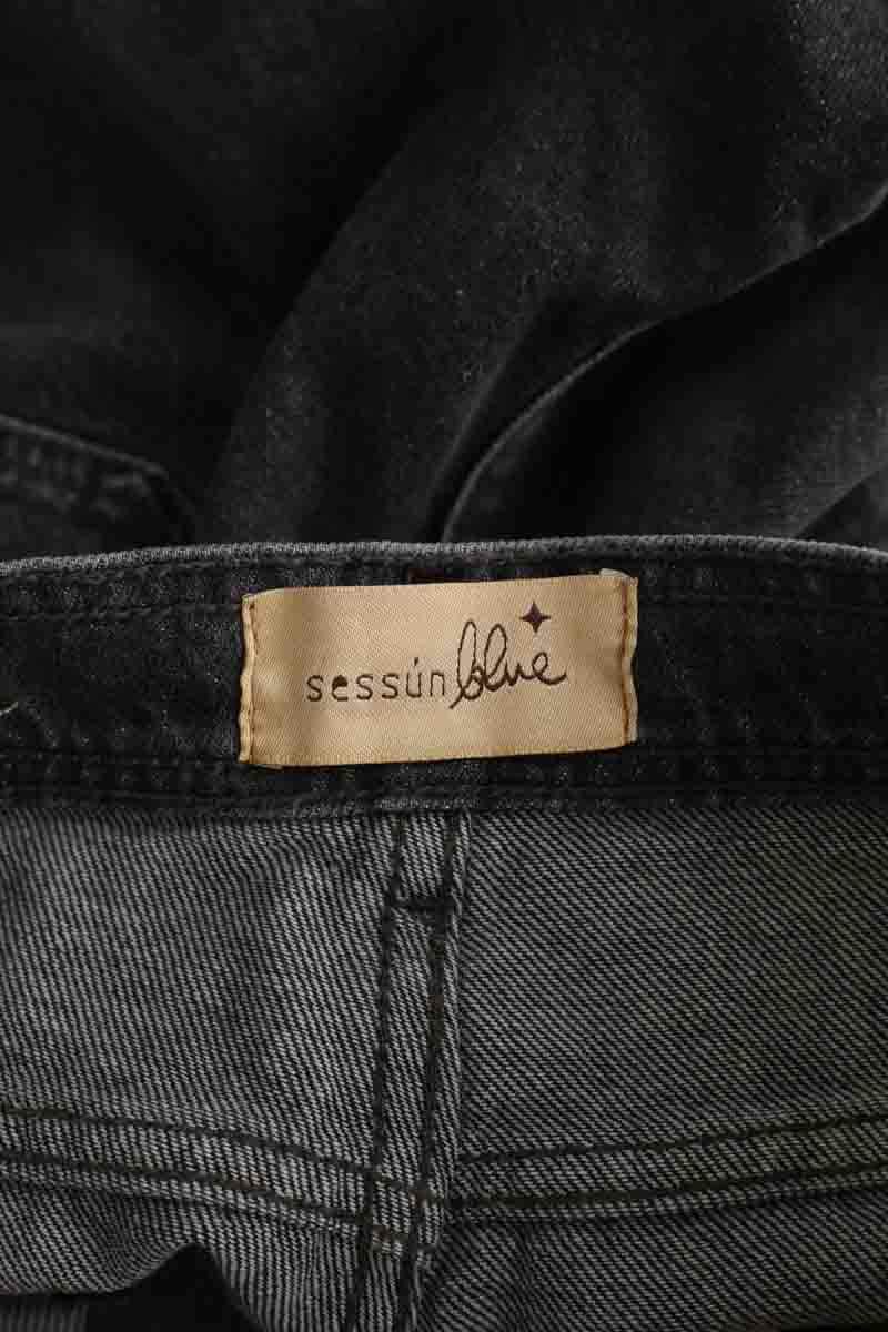 Jean droit Sessun Anthracite en Coton