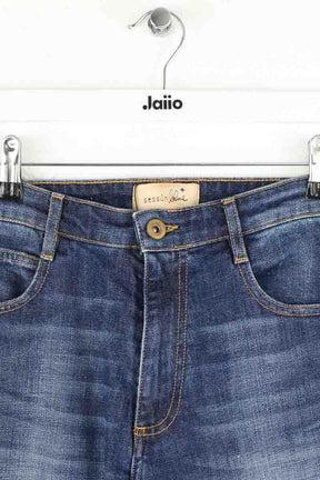 Jean droit Sessun Bleu en Coton