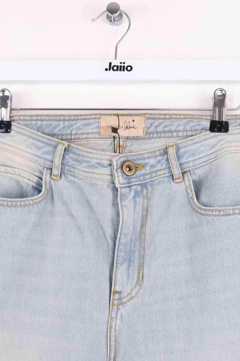 Jean droit Sessun Bleu en Coton