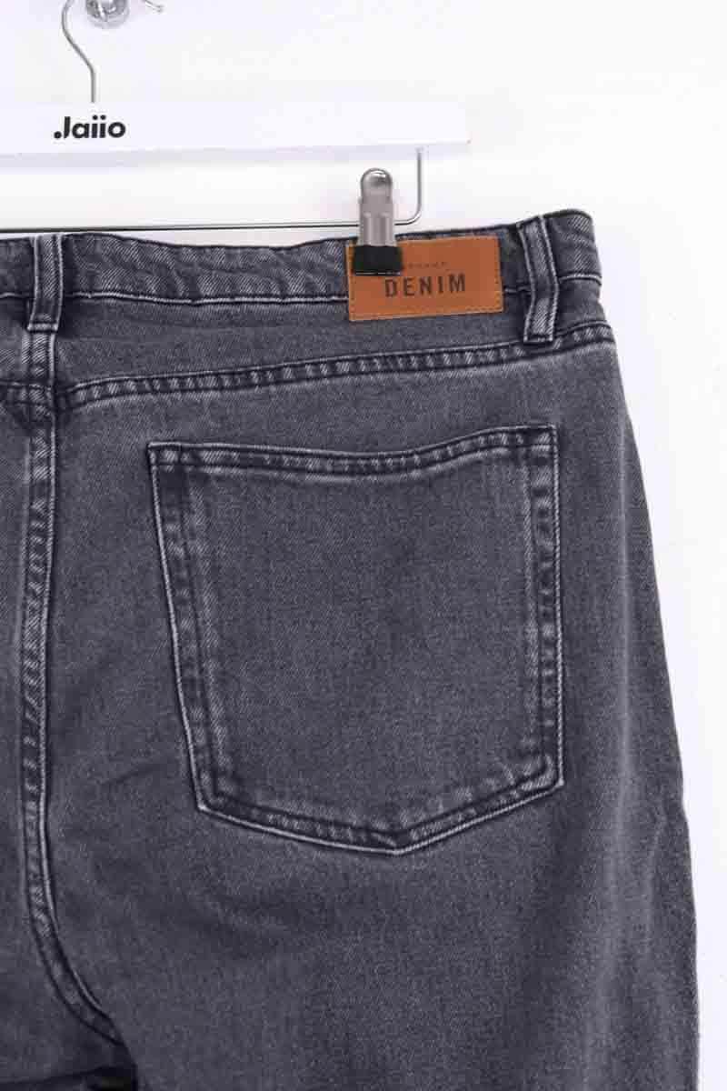 Jean droit Sézane Anthracite en Coton