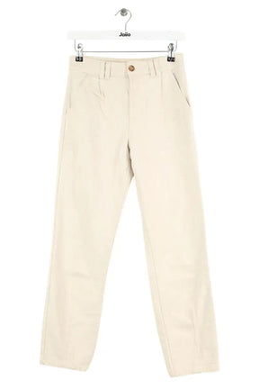 Jean droit Sézane Beige en Coton, taille XS - Seconde Main