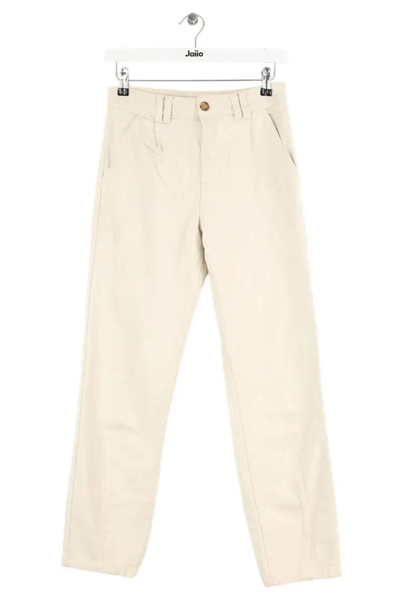 Jean droit Sézane Beige en Coton, taille XS - Seconde Main