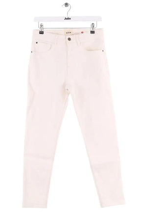 Jean droit Sézane Blanc en Coton, taille L - Seconde Main