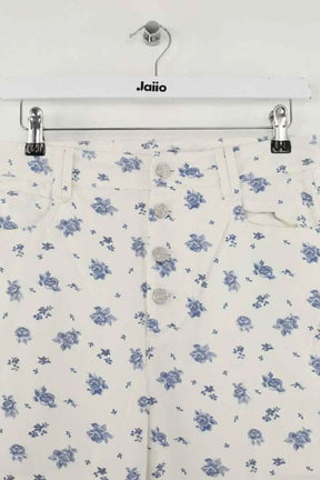 Jean droit Sézane Blanc en Coton