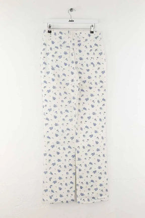 Jean droit Sézane Blanc en Coton