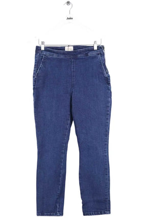Jean droit Sézane Bleu en Coton, taille L - Seconde Main
