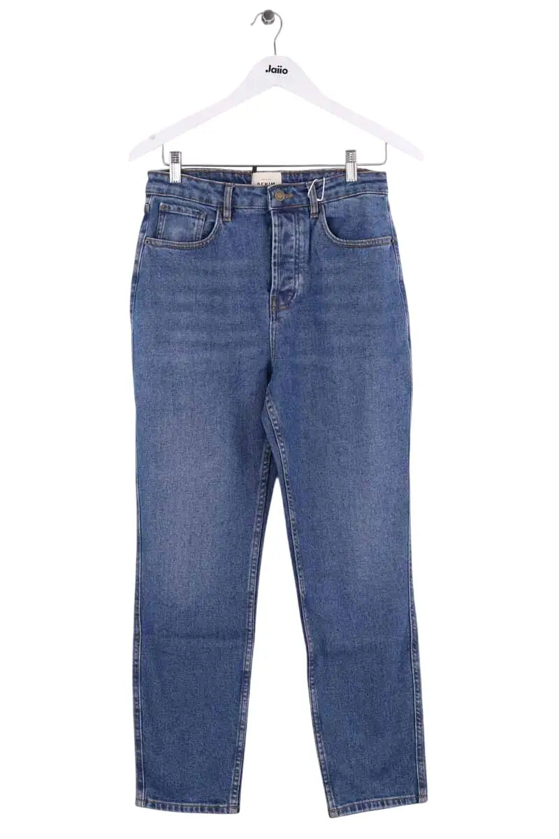 Jean droit Sézane Bleu en Coton, taille L - Seconde Main