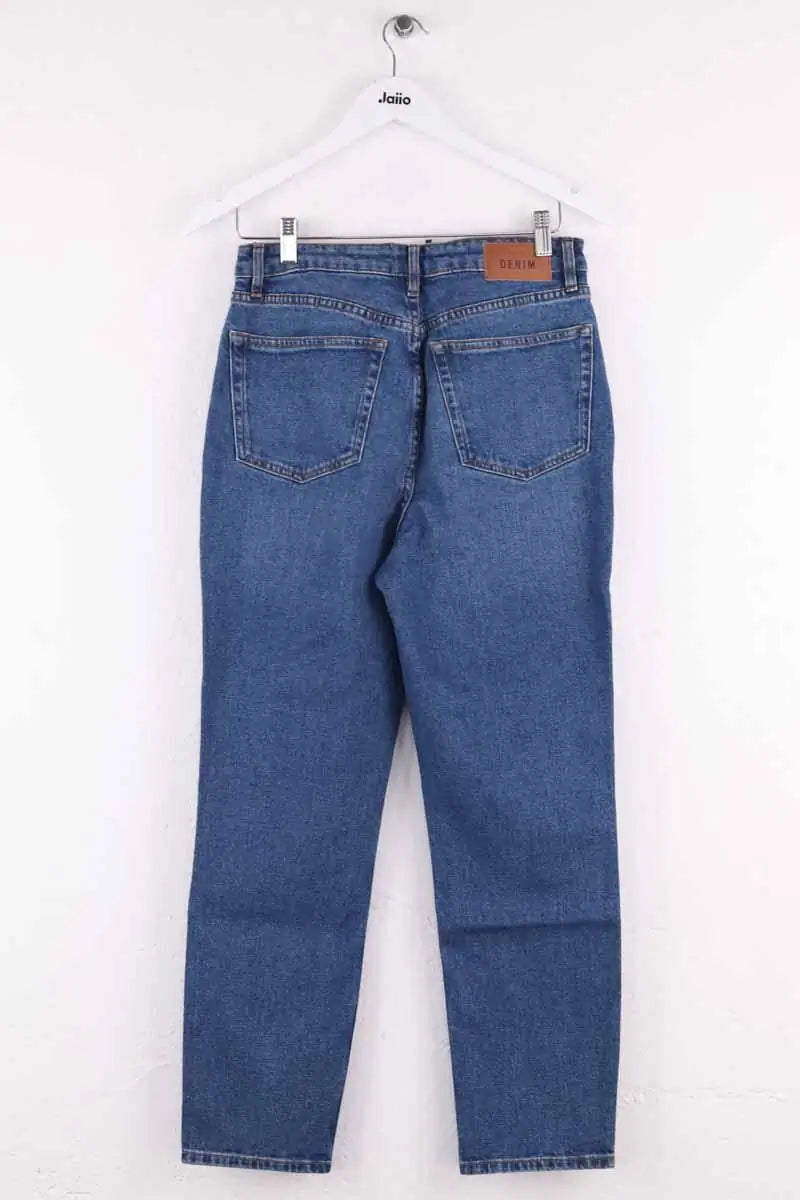 Jean droit Sézane Bleu en Coton