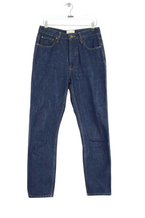 Jean droit Sézane Bleu en Coton, taille M - Seconde Main