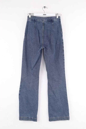 Jean droit Sézane Bleu en Coton