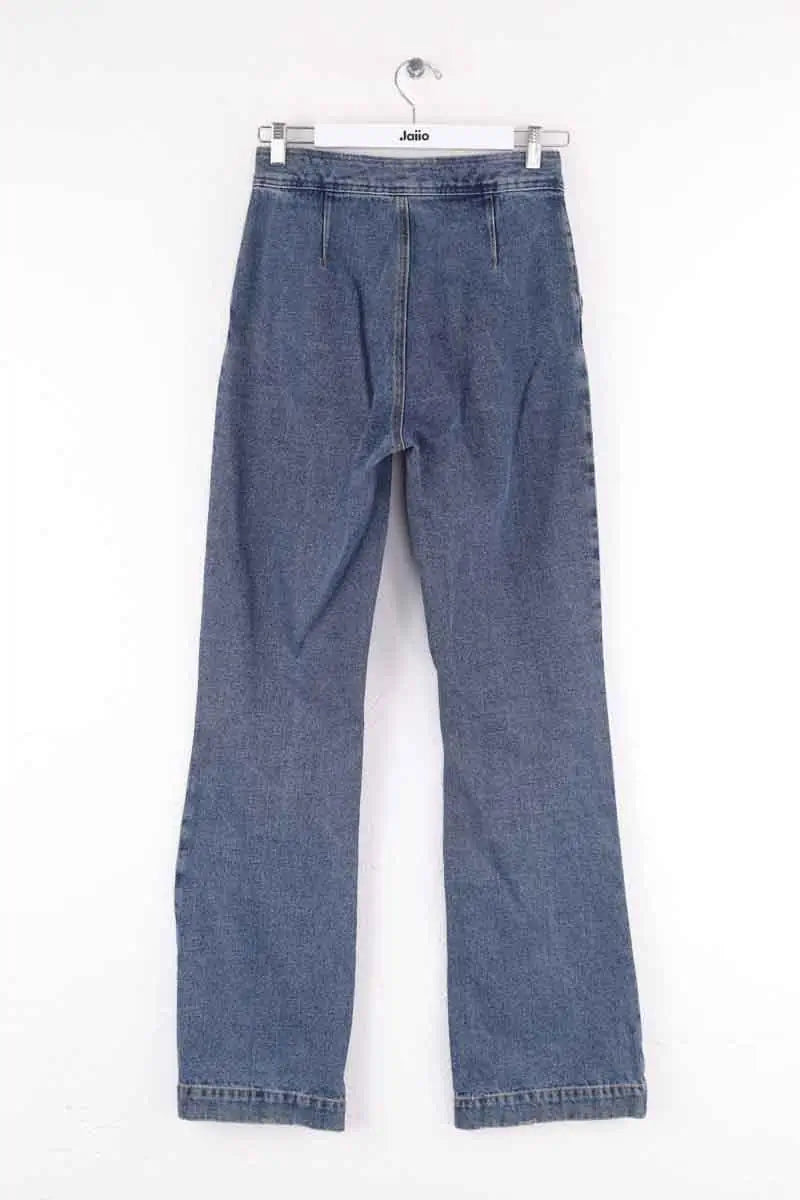 Jean droit Sézane Bleu en Coton