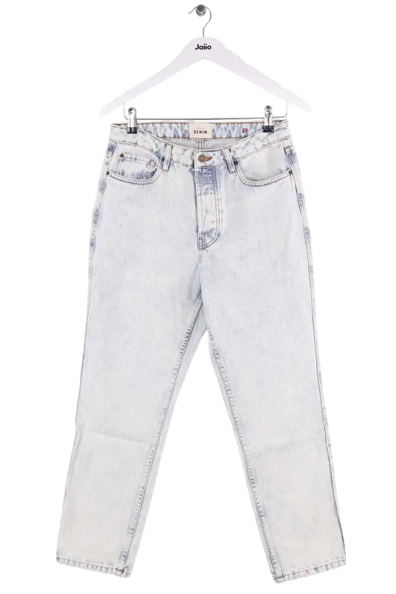 Jean droit Sézane Bleu en Coton, taille XL - Seconde Main