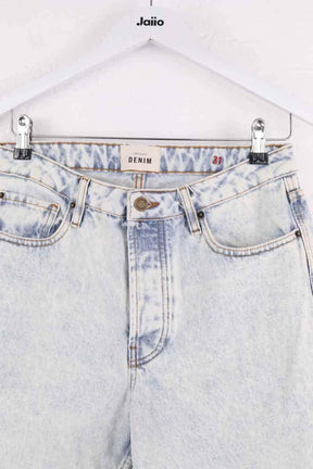 Jean droit Sézane Bleu en Coton