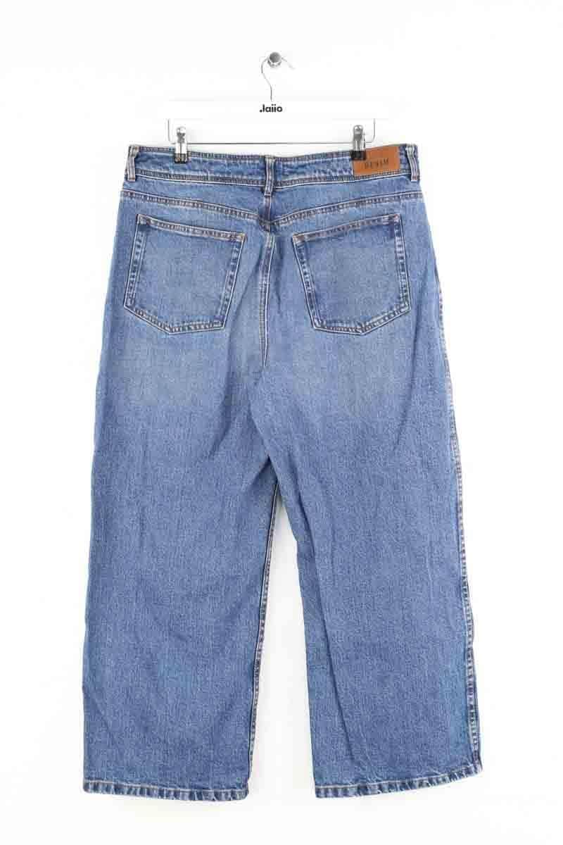 Jean droit Sézane Bleu en Coton