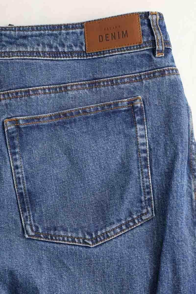 Jean droit Sézane Bleu en Coton