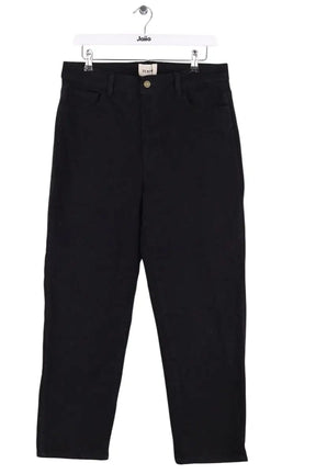 Jean droit Sézane Noir en Coton, taille XL - Seconde Main