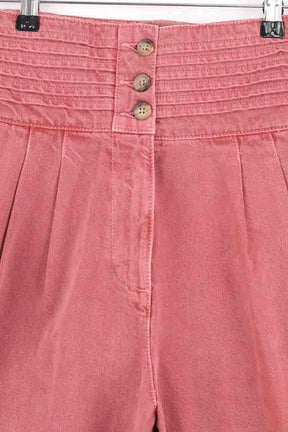 Jean droit Sézane Rose en Coton