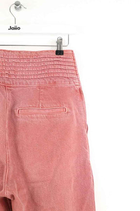 Jean droit Sézane Rose en Coton