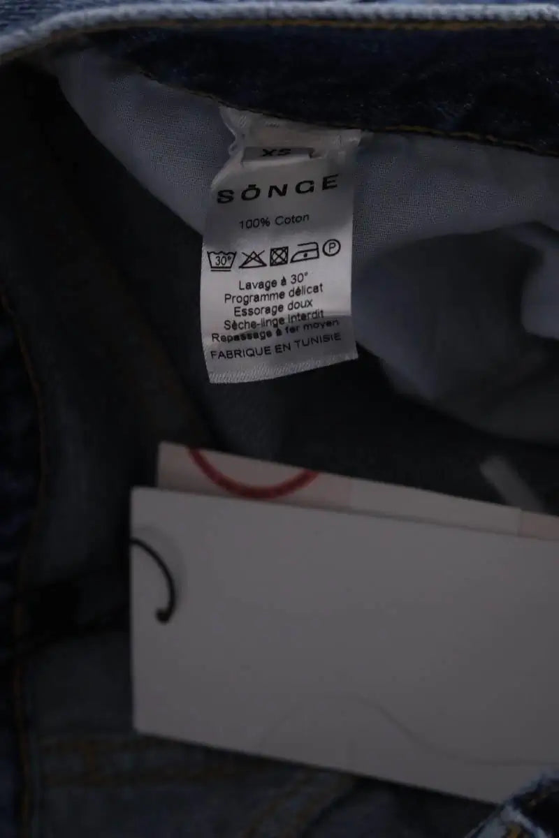 Jean droit Songe Lab Bleu en Coton