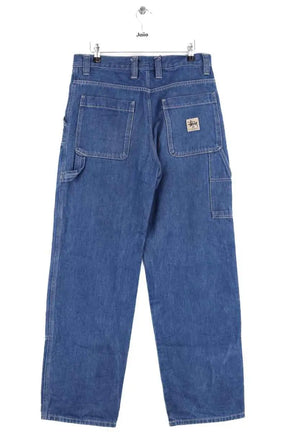 Jean droit Stüssy Bleu en Coton