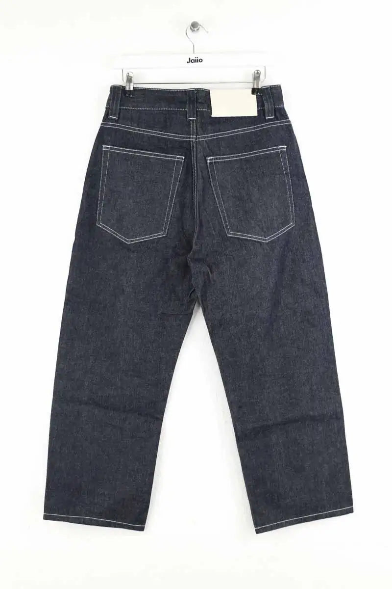 Jean droit Sunnei Marine en Coton