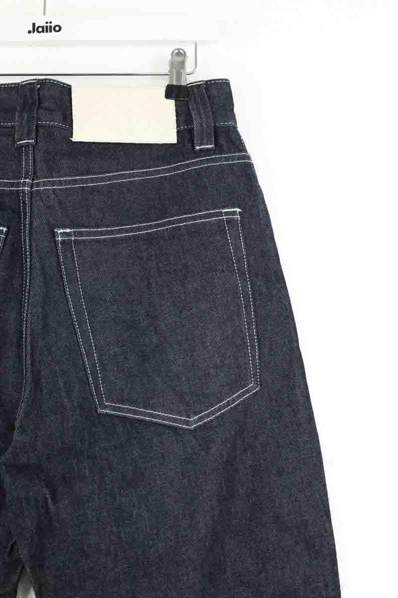 Jean droit Sunnei Marine en Coton