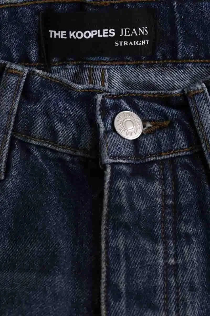 Jean droit The Kooples Bleu en Coton