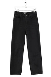 Jean droit The Kooples Noir en Coton, taille XS - Seconde Main