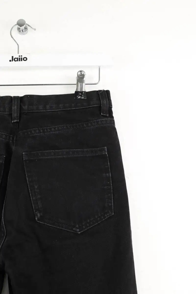 Jean droit The Kooples Noir en Coton