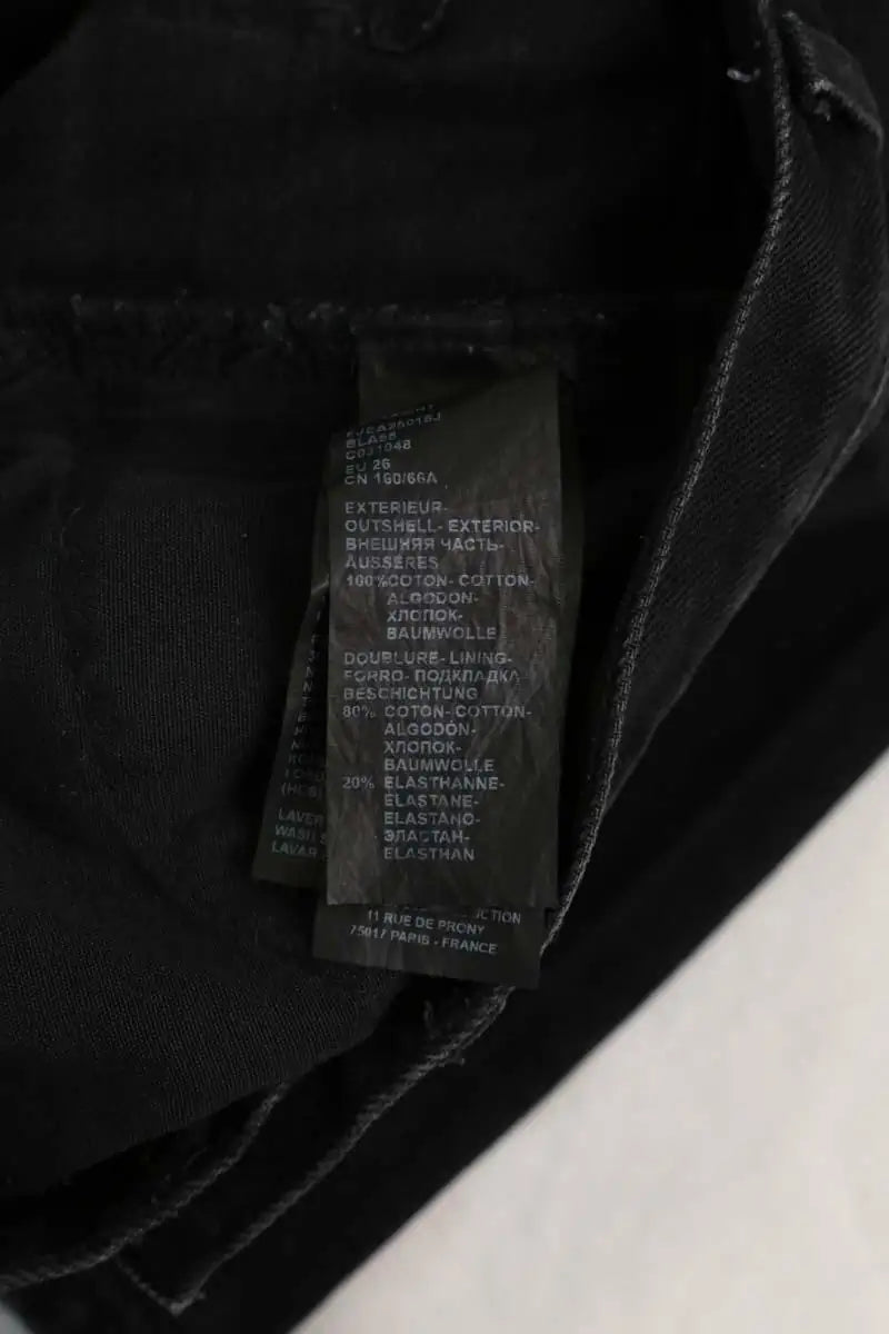 Jean droit The Kooples Noir en Coton