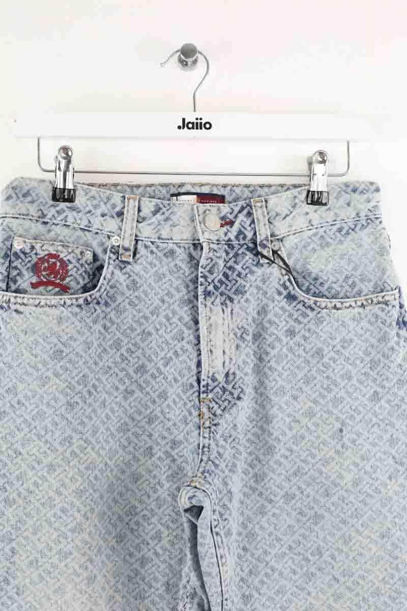 Jean droit Tommy Hilfiger Bleu en Coton